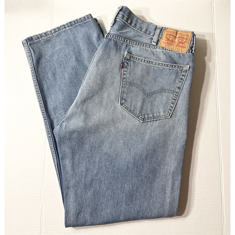 Levi's 505 Jeans Men's 40x32 Blue Regular Fit Heritage Americana Traditional‎
